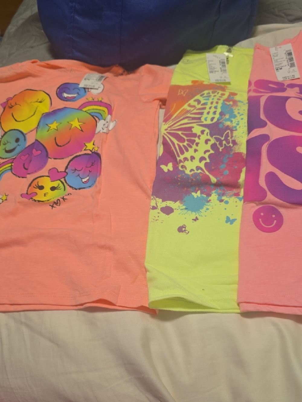 The Children's Place Neon Graphic Tee Trio - Coral, Lime & Hot Pink